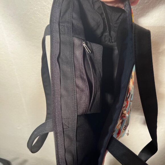 Vintage-Inspired Hawaiian Pin-Up Girl Print Tote Bag Zipper Pockets &  Pouch - Picture 13 of 15